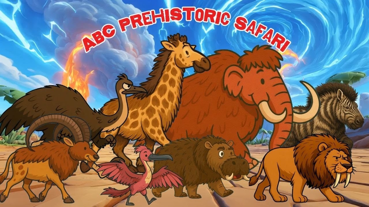 ABC Prehistoric Safari Song | Animal ABC Song For Kids | ABC Spotlight