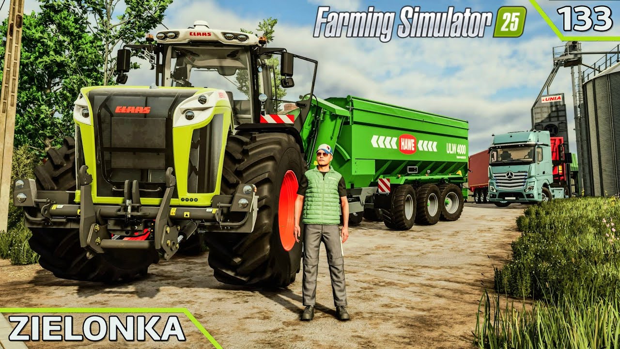 Harvesting 🌻with CLAAS Lexion & selling products | ZIELONKA | Farming Simulator 25 | Ep.133