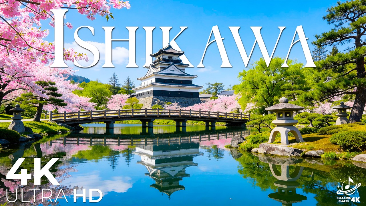 Весна в Исикаве, 4K 🇯🇵 Замок Канадзава, цветущая сакура и традиционная Япония