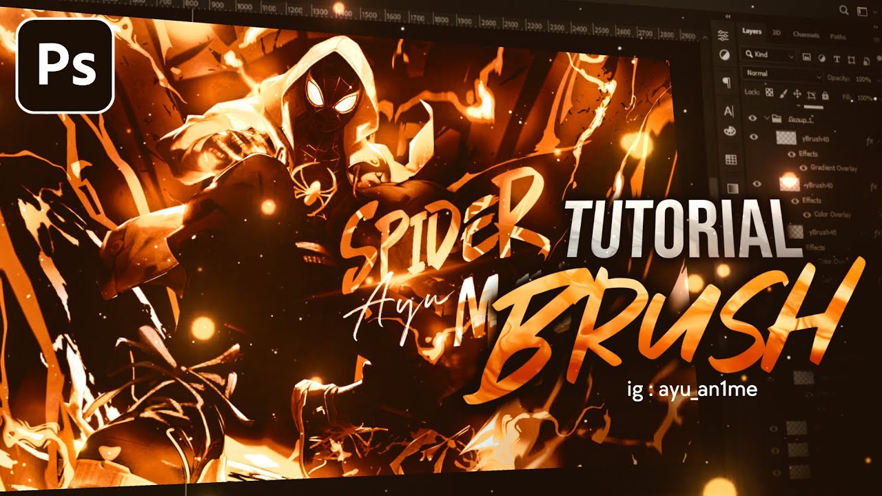Tutorial GFX Anime  | Brush Style - Photoshop 2023