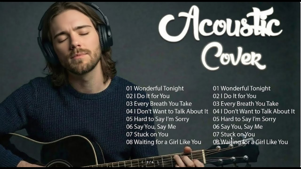 Timeless 70s 80s 90s Love Songs – Acoustic Covers (Male Vocal) | Wonderful Tonight & More