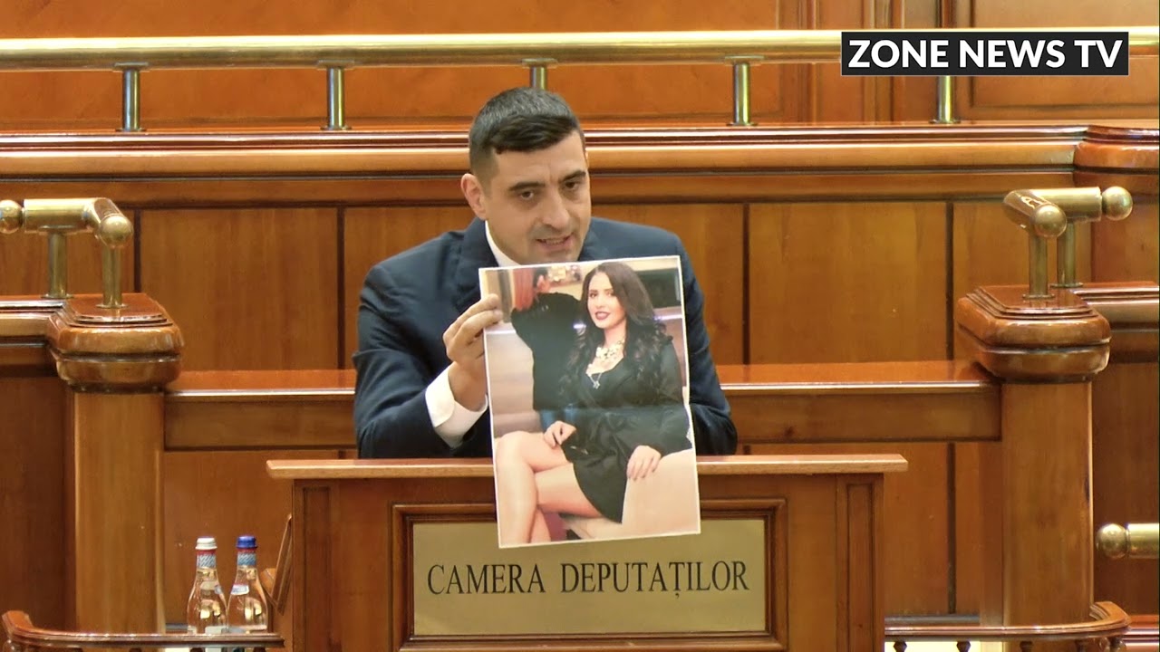 На пленарном заседании Джордж Симион показал фотографию Моники Хуньяди (член партии PSD, работающ...