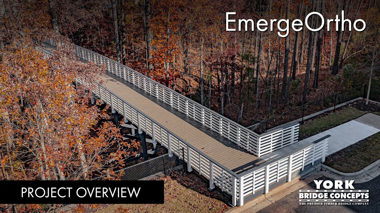 Pedestrian Bridge Construction | EmergeOrtho, Raleigh NC | North Carolina Bridge Builder | YBC