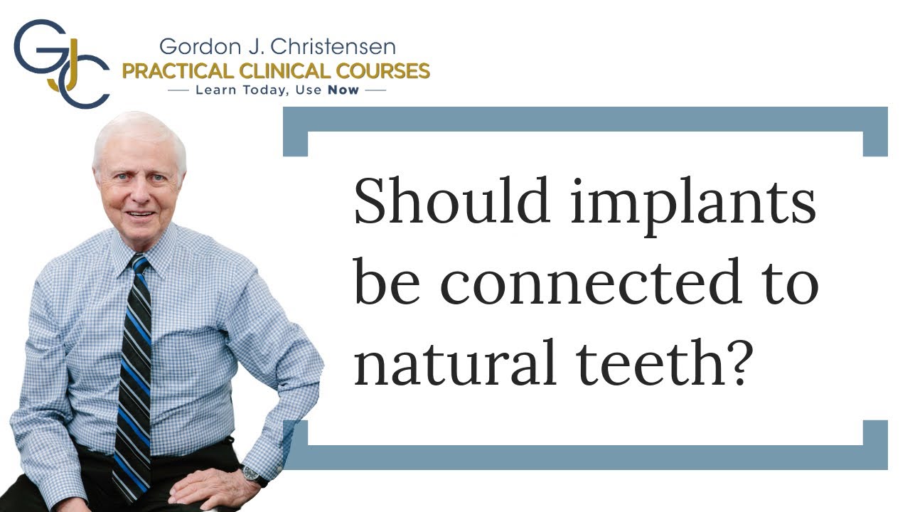 Should implants be connected to natural teeth?