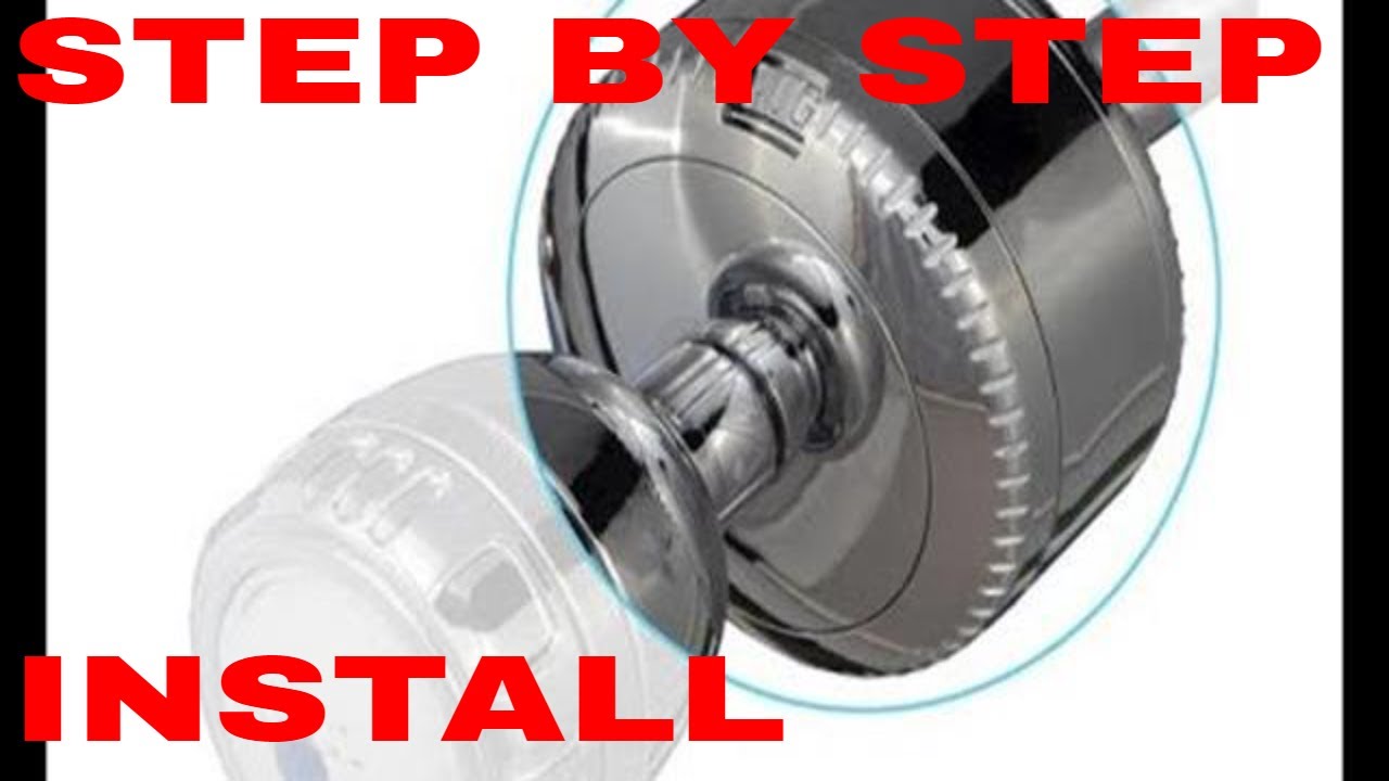 Installing Filter On Your Shower head. SLIM. DIY. Step By Step