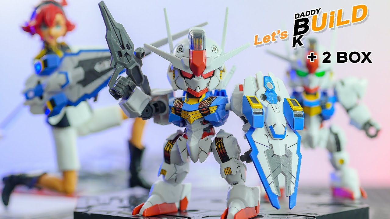 SD GUNDAM AERIAL (No. 019) SD EX-STANDARD Mobile Suit Gundam THE WITCH FROM MERCURY ASMR Full Build