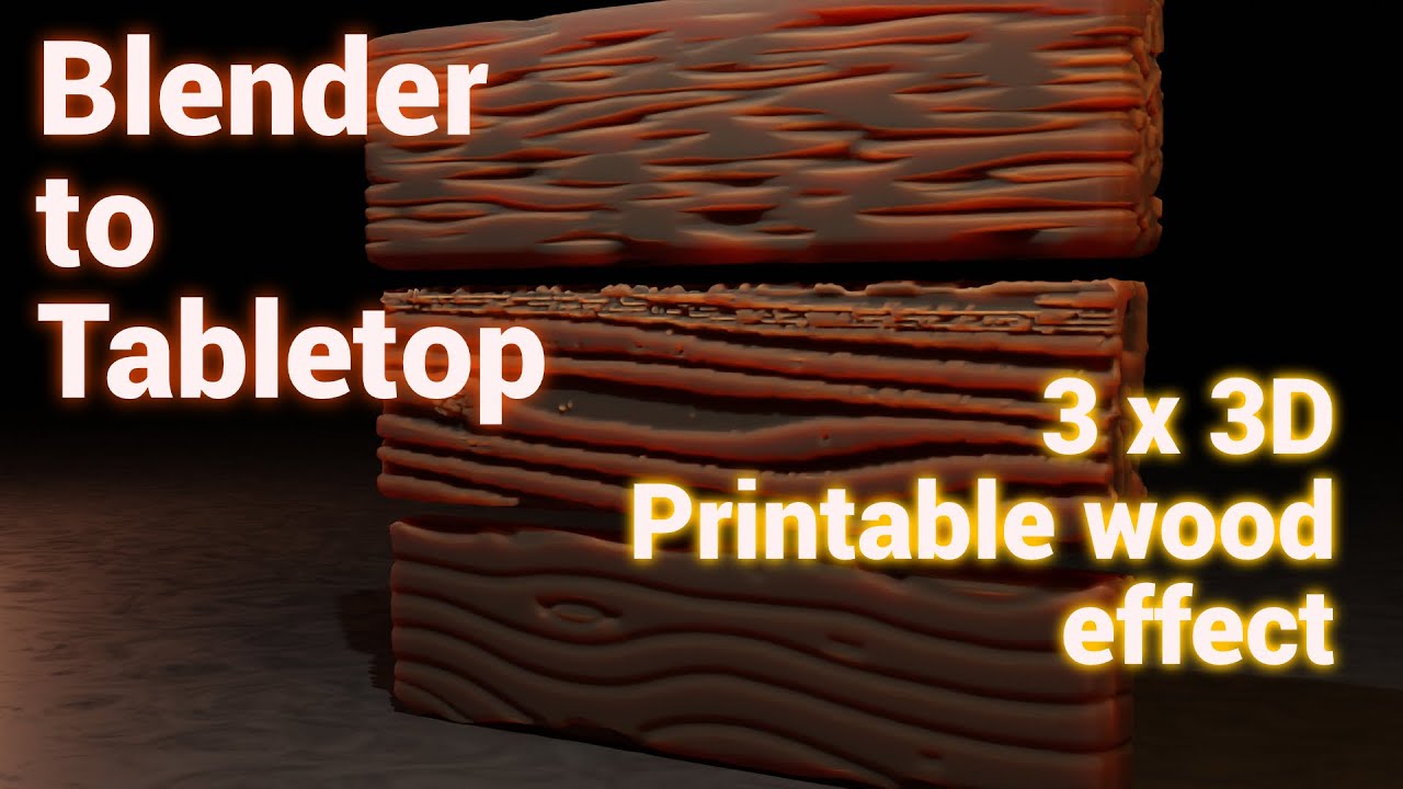 Blender to Tabletop - 3 ways to make planks