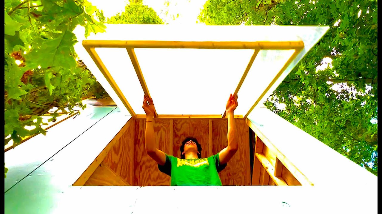 SIMPLE huge DIY Treehouse or Greenhouse Window with Suntuf and Sunlite Polycarbonate
