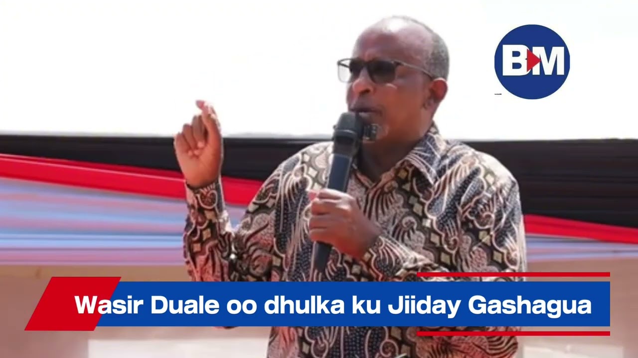 Wasiir Aden Duale oo Gashagua u jawaabay 