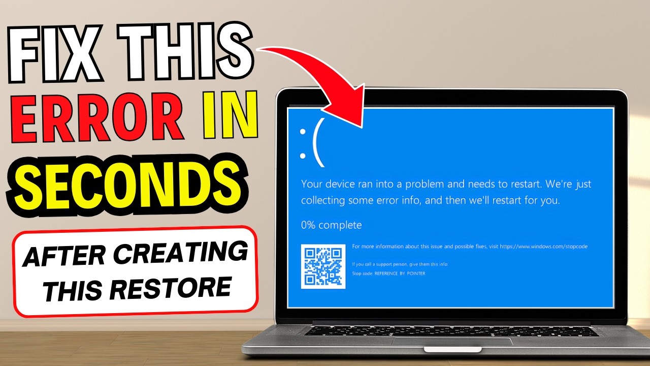 Your Device Ran Into a Problem and Needs to Restart (How to Create a Restore Point on Windows 11)