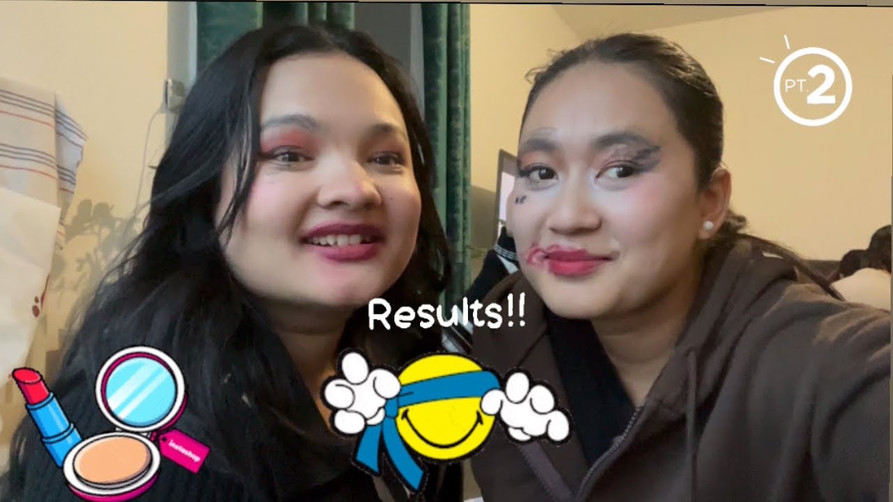 part2 continue…..my turn(who did better)💄😂🤣#keeploving💕
