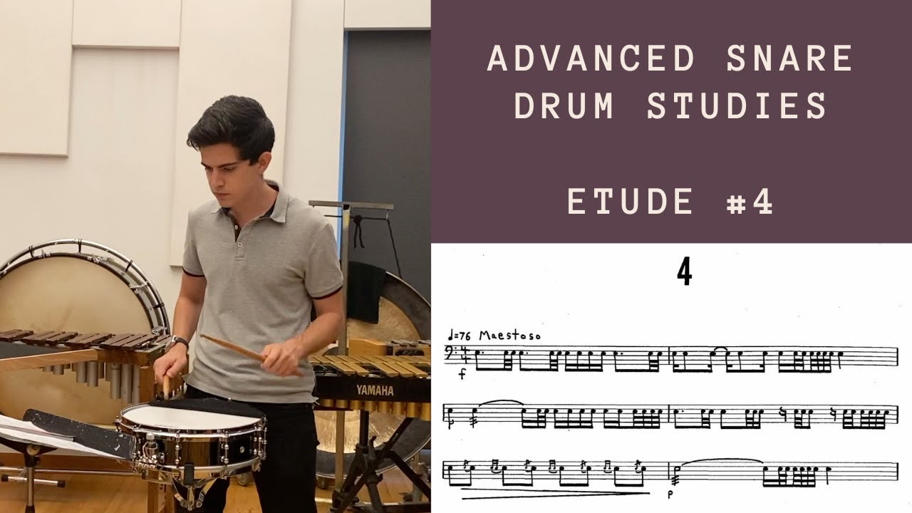 TMEA 2020-21 All-State Snare Drum Selection: Advanced Snare Drum Studies, Etude #4 - Mitchell Peters