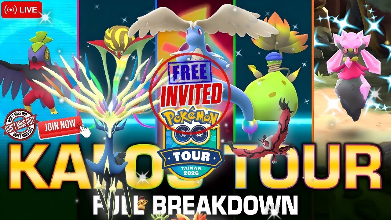 🔴 LIVE Pokémon GO Tour 2026 | Xerneas, Yveltal & Mega Dragonite Raids | Free Invites | pokemon go