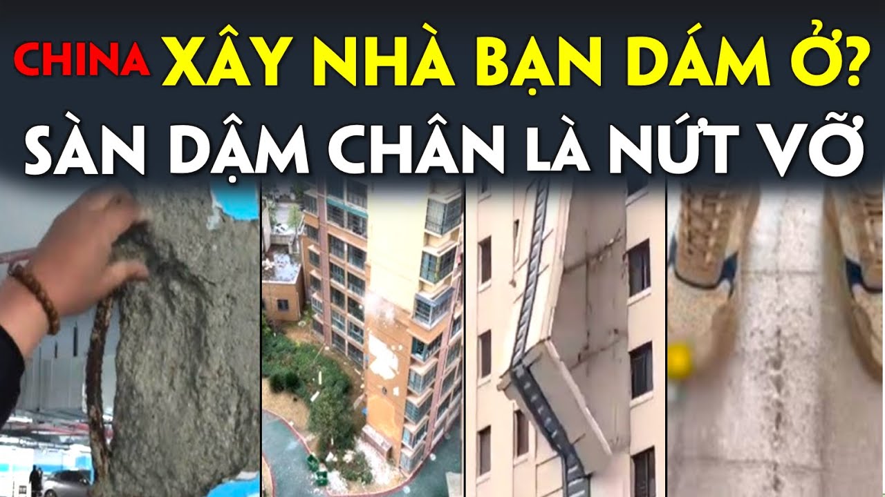 Sợ Hãi! Trung Quốc Tòa Chọc Trời 100 Mét có Cốt Thép Bị Bẻ Gãy Bằng Tay, Dậm Chân Là Nút Sàn...