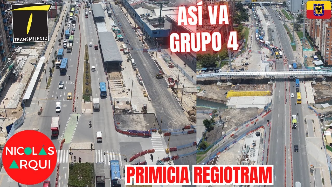 Así va la Construcción de TransMilenio Avenida 68 entre Avenida Calle 13 y Av. Calle 24 en Bogotá 🇨🇴