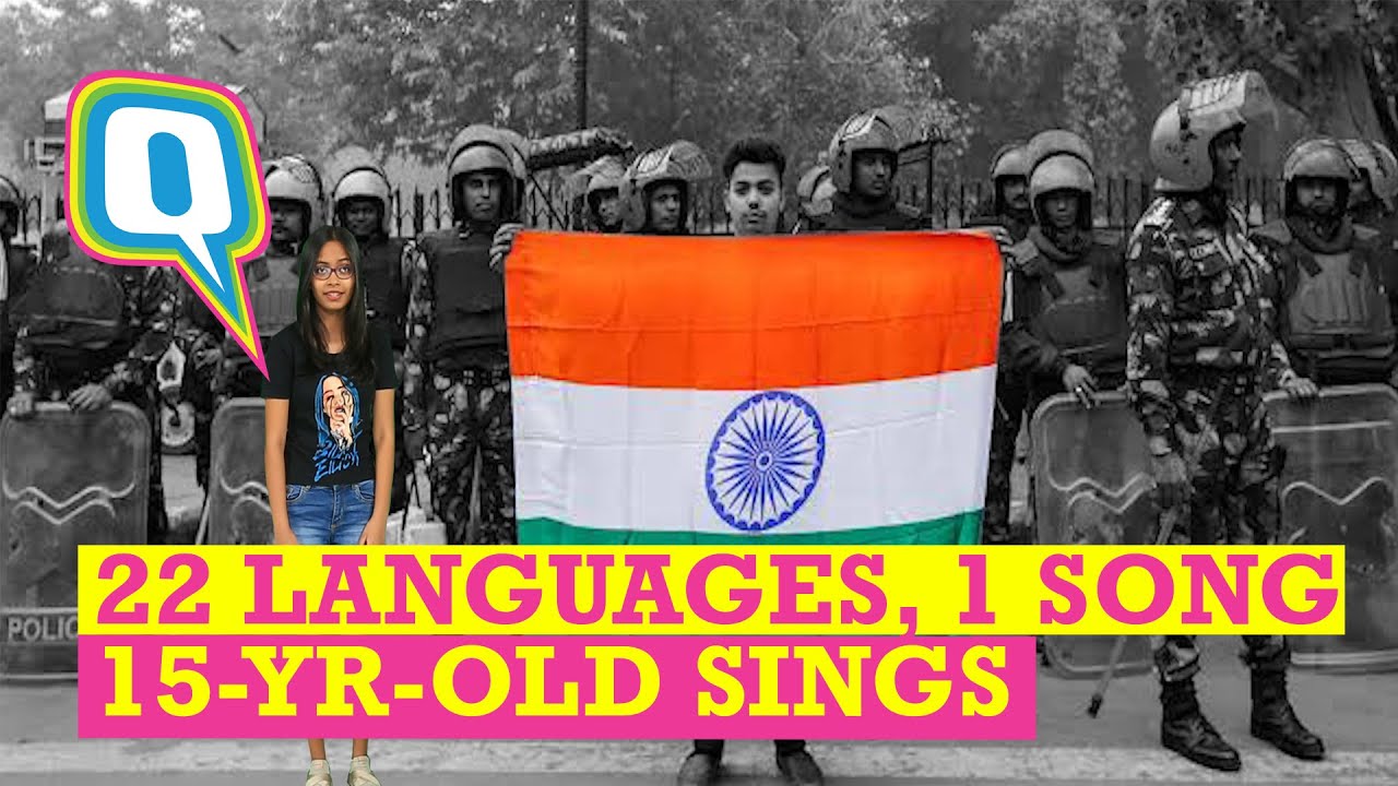 22 Languages, One Unity Song: 15-Yr-Old Has a Message For India | The Quint