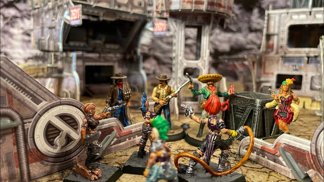 Space Weirdos Skirmish Batrep (Space Cowboys Vs Gangsters of Love!) 75 Points