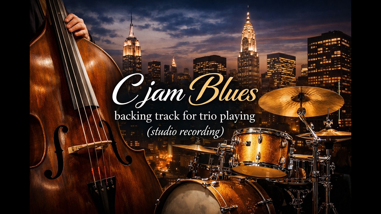 C JAM BLUES backing track no piano