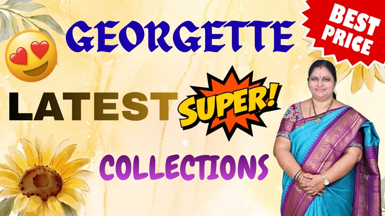 Latest georgette saree collection!!!  