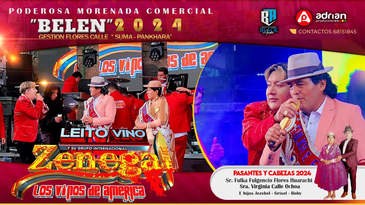 ZENEGAL   EN VIVO - PODEROSA MORENADA COMERCIAL BELEN 2024