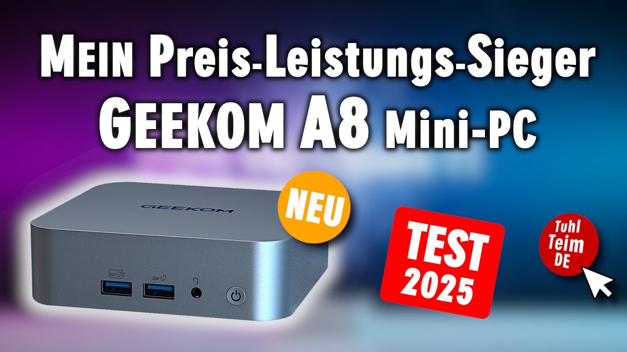 GEEKOM A8 Mini-PC Test mit Windows 11 25H2 und CachyOS - AMD Ryzen R7 R9 Review