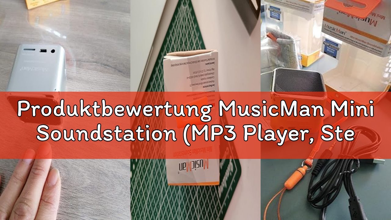Produktbewertung MusicMan Mini Soundstation (MP3 Player, Stereo Lautsprecher, Line In Funktion, SD/m