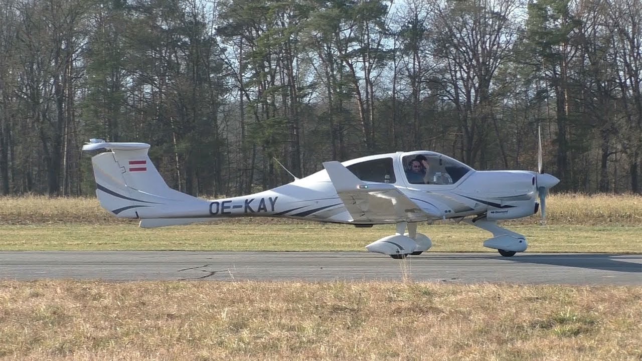 Diamond DA40NG Diamond Star landing at Airfield Punitz | OE-KAY
