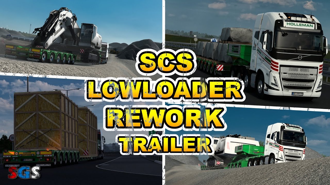 |ETS2 1.51| SCS Lowloader Rework Trailer by Sigouss89 [1.50 Update]
