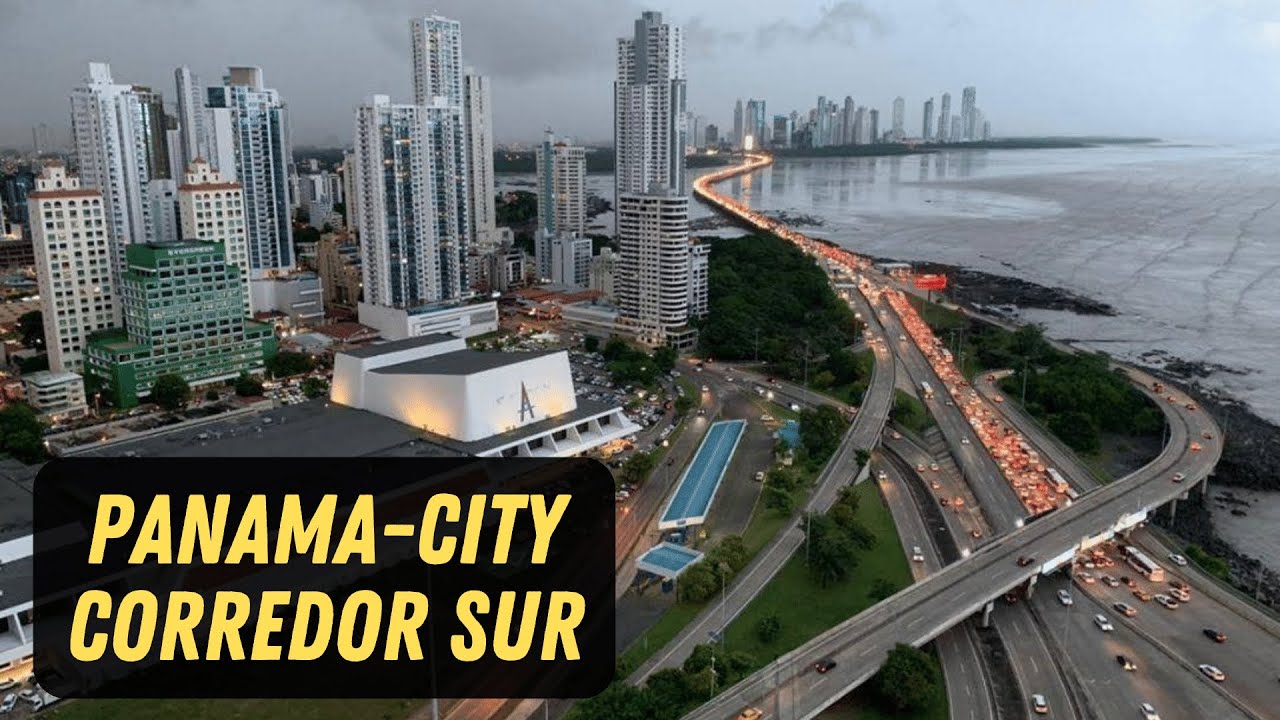Drive fast on the roads of Panama City. I love speed, drive. This path without rules Latin America