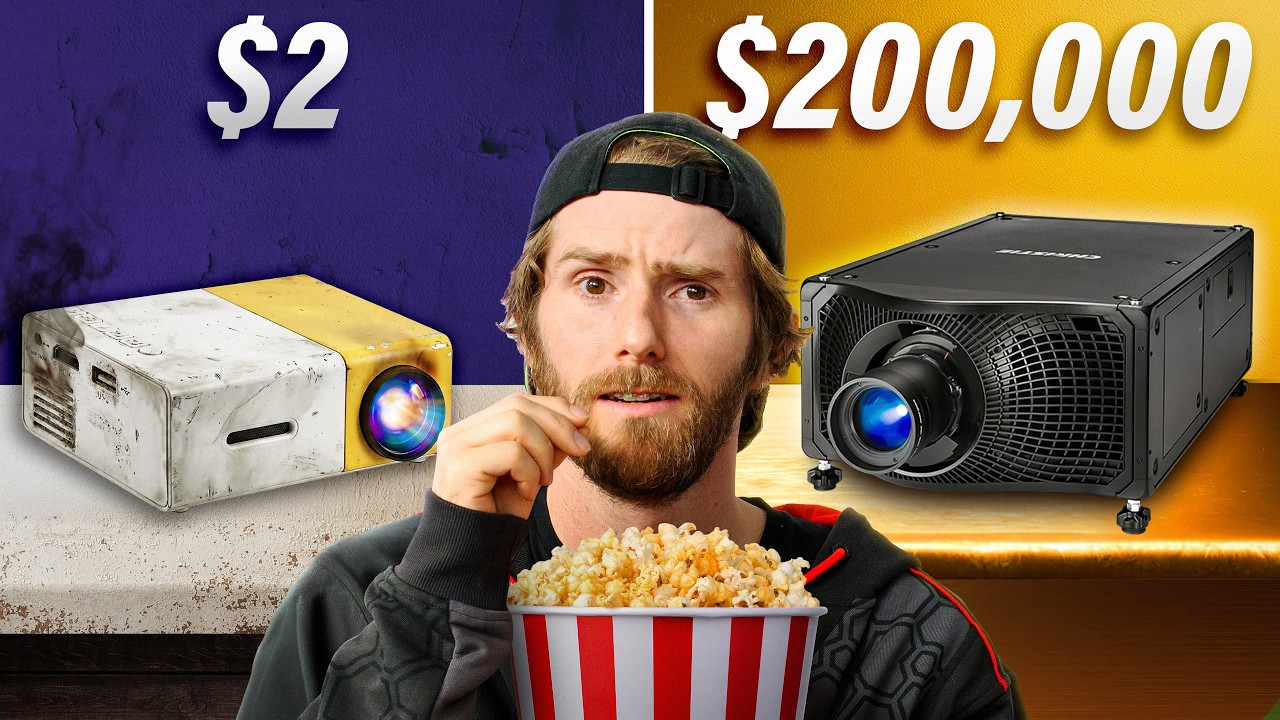 $2 vs $200,000 Projector