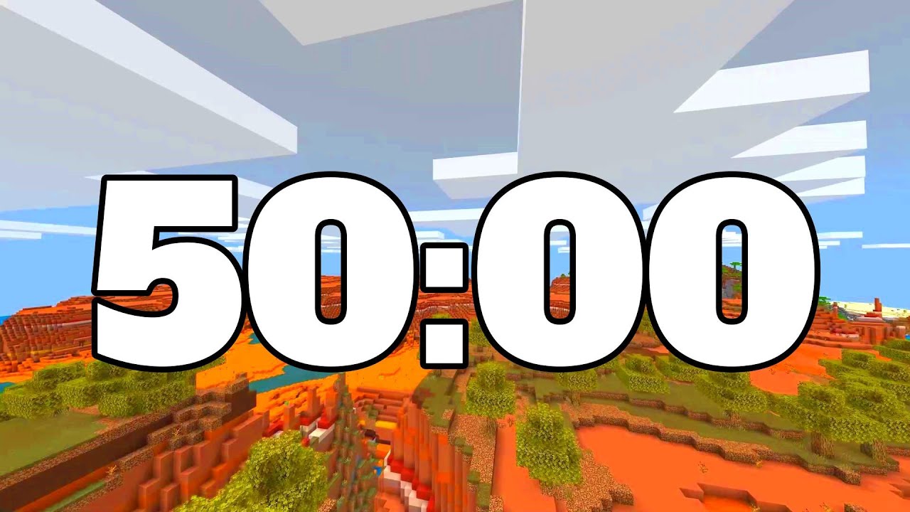 50 MINUTE TIMER. MINECRAFT TIMER.