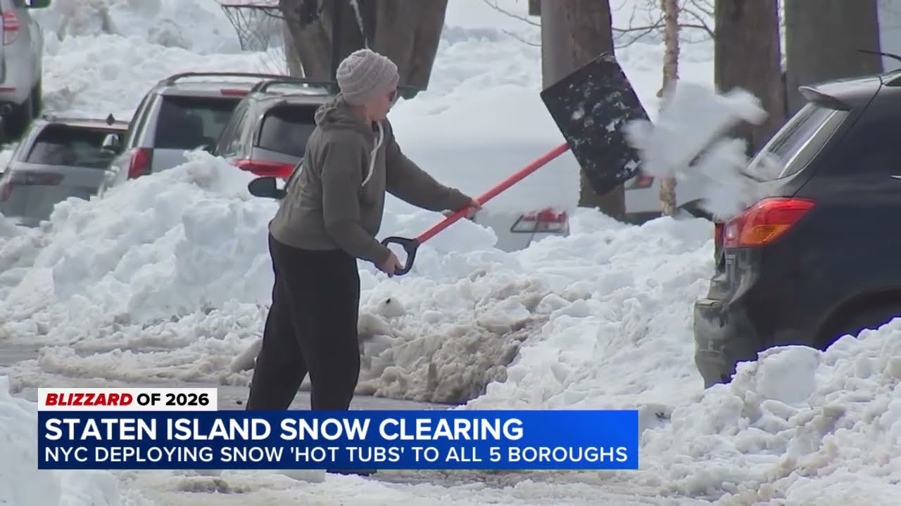 Snow clearing efforts continue on Staten Island