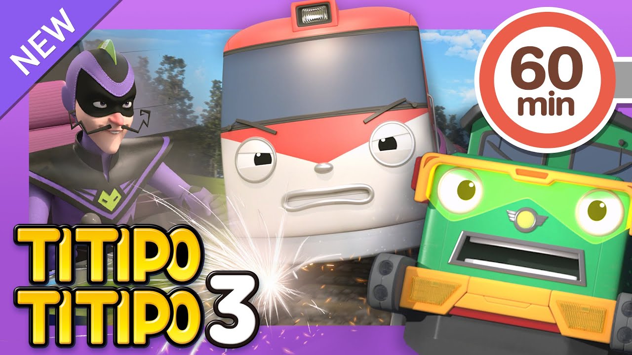 Titipo S3 Episodes Compilation EP 6-10 l I want to be a hero and more l Titipo the Little Train