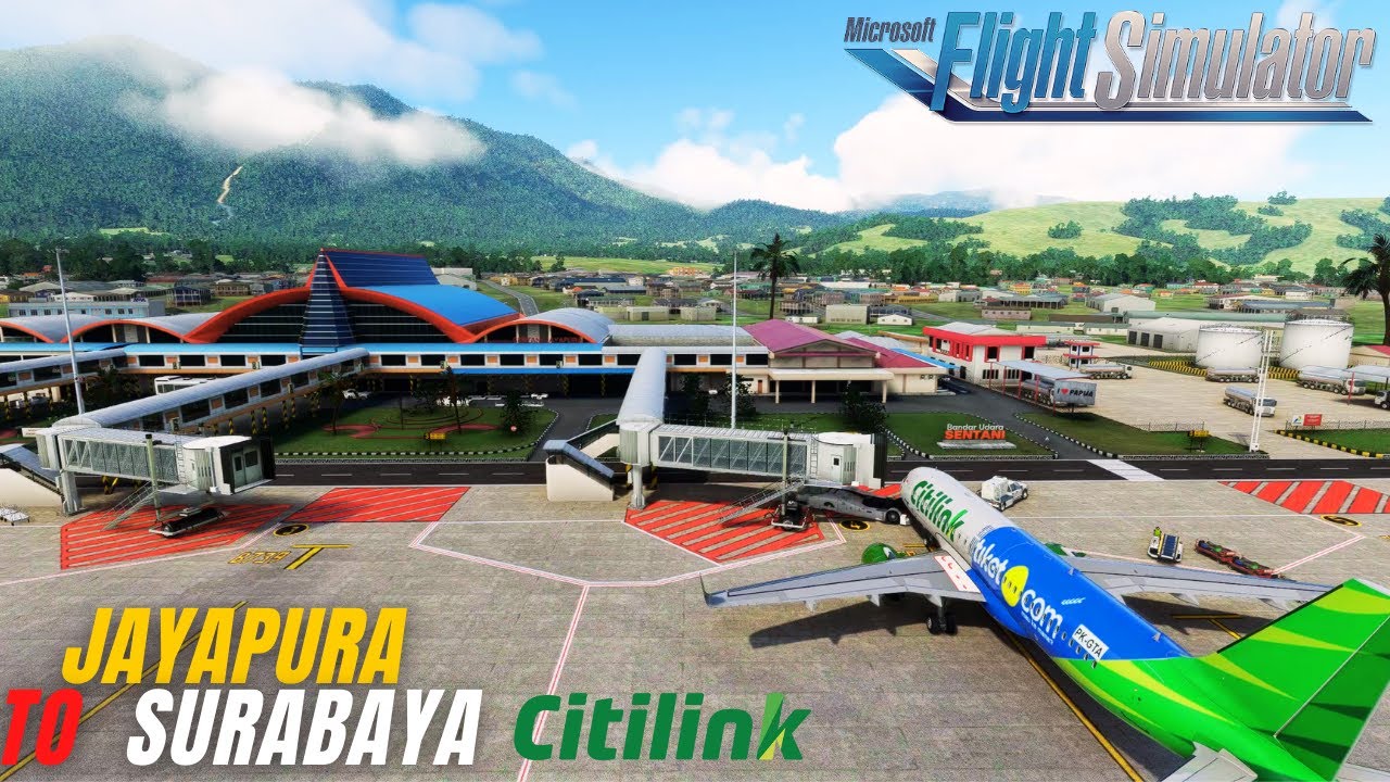 Jayapura to Surabaya - A320|Citilink| -  Microsoft Flight Simulator Indonesia 2020