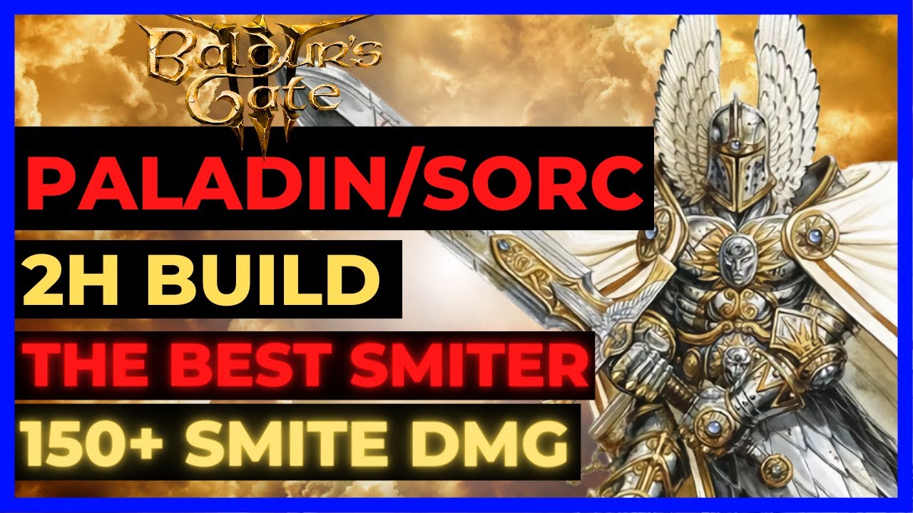 BG3 - PALA/SORC Sorcadin 2H BUILD: ЛУЧШИЙ РАЗРУШИТЕЛЬ! БОЛЕЕ 150 ЕД. УРОНА ОТ РАЗРУШИТЕЛЬНОГО БОЯ...
