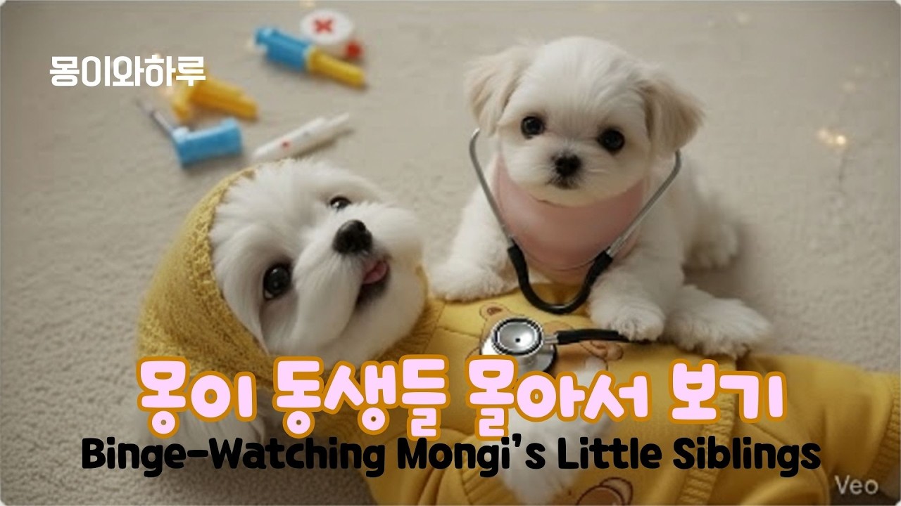 몽이 동생들 몰아서 보기 Binge-Watching Mongi’s Little Siblings 바쁜 몽이의 브이로그를 함께 즐겨요!”#말티즈#ai강아지#브이로그#인터뷰#몽이와하루