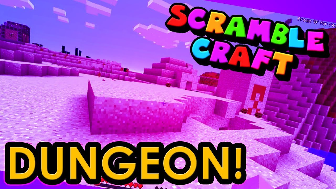 I FOUND MYSELF A DESERT DUNGEON!? - Scramble Craft (Minecraft)