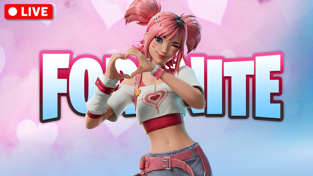 🔴LIVE - 💘PLAYING SQUADS WITH VIEWERS💘HAPPY VALENTINES DAY💘Use Code SP3C1ALK #fortnite #shortsfeed