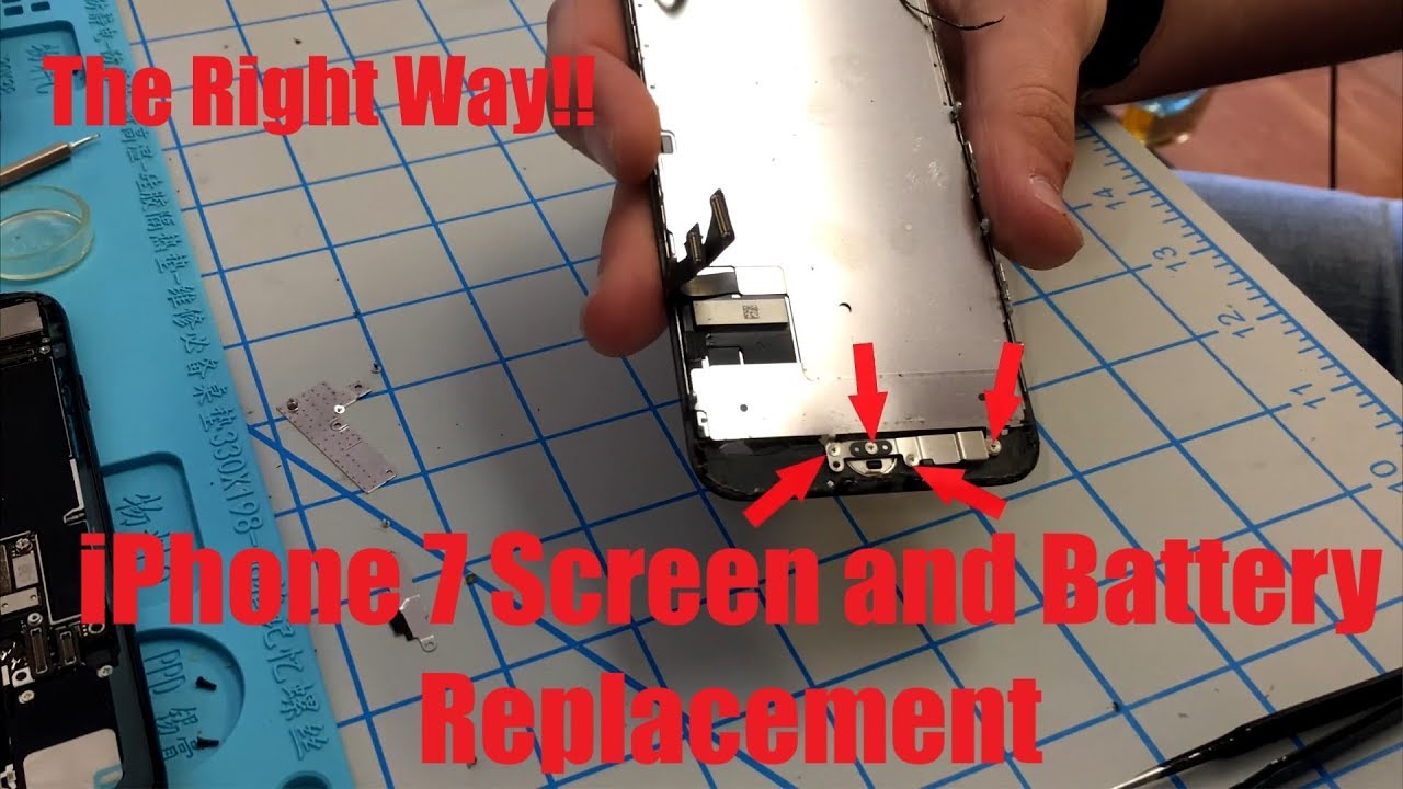 Apple iPhone 7 Screen Repair and Battery Replacement - Full Repair - Part 1/2