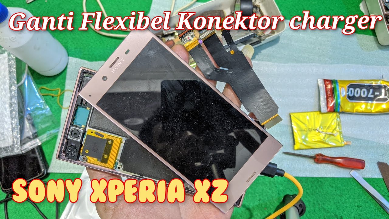 Cara mudah Ganti Flexibel Charger SONY Xperia XZ #sonyxz
