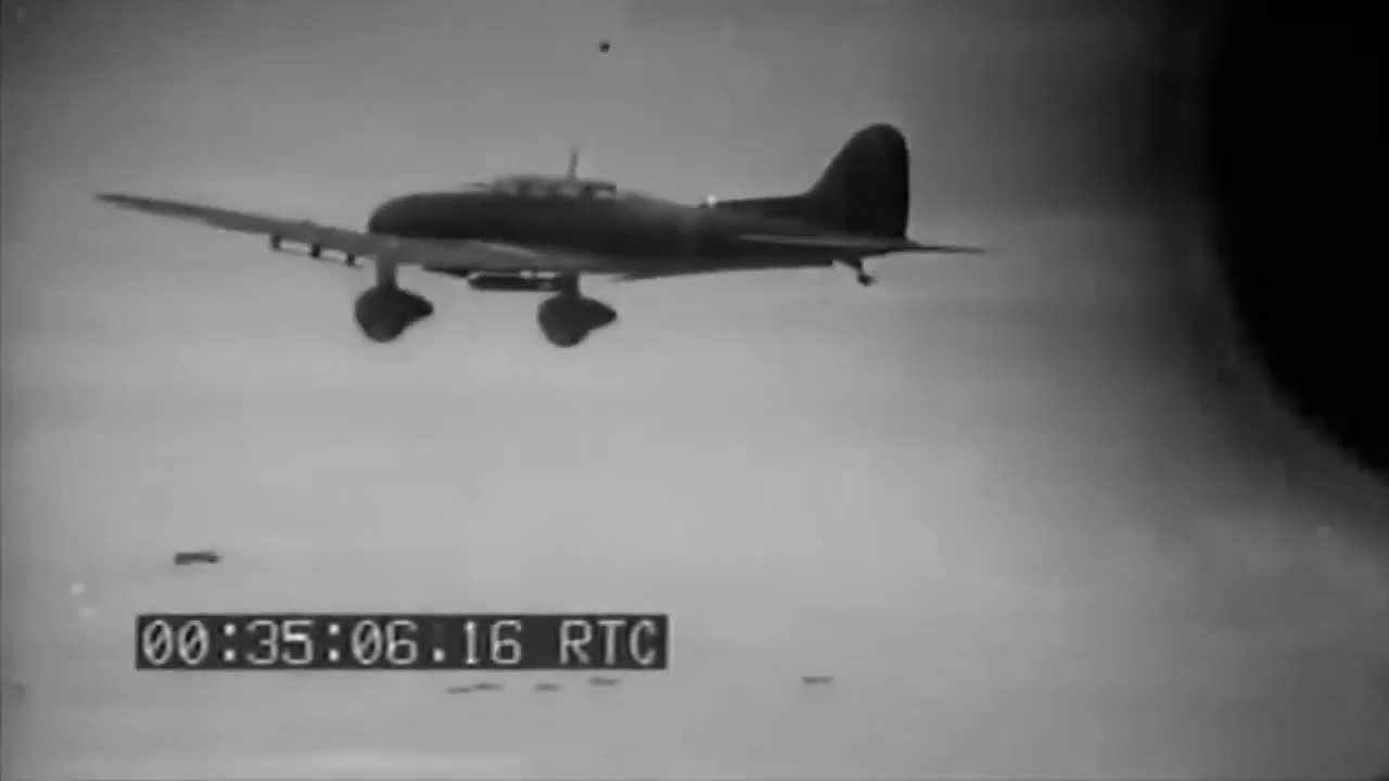 Imperial Japanese Army Air Service Film: Aichi D3A Dive Bomber