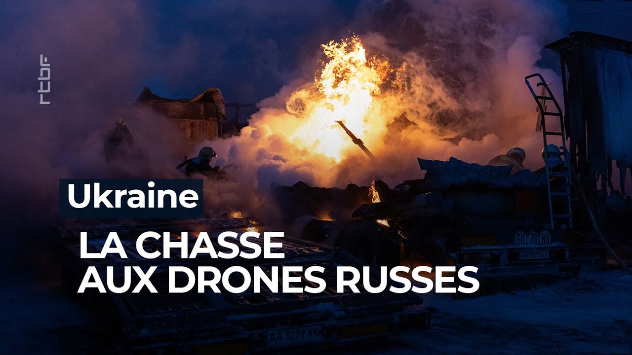 Ukraine : La chasse aux drones russes - RTBF Info