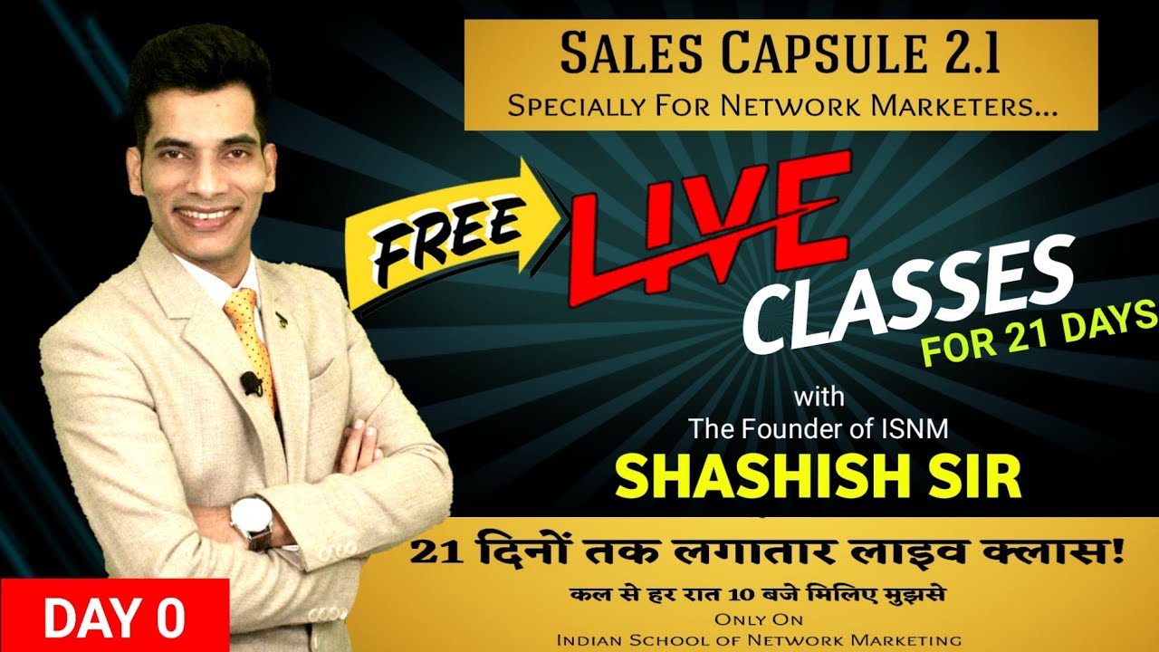 Free Live Classes of Shashish Sir for 21 Days | ISNM