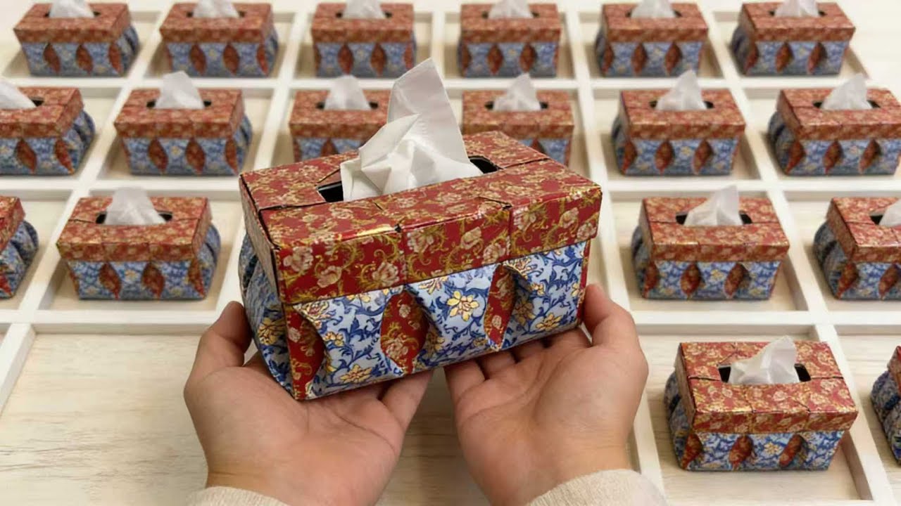Vintage Poker Card Tissue Box DIY | Turn Old Cards into Elegant Desk Decor#diy #craft