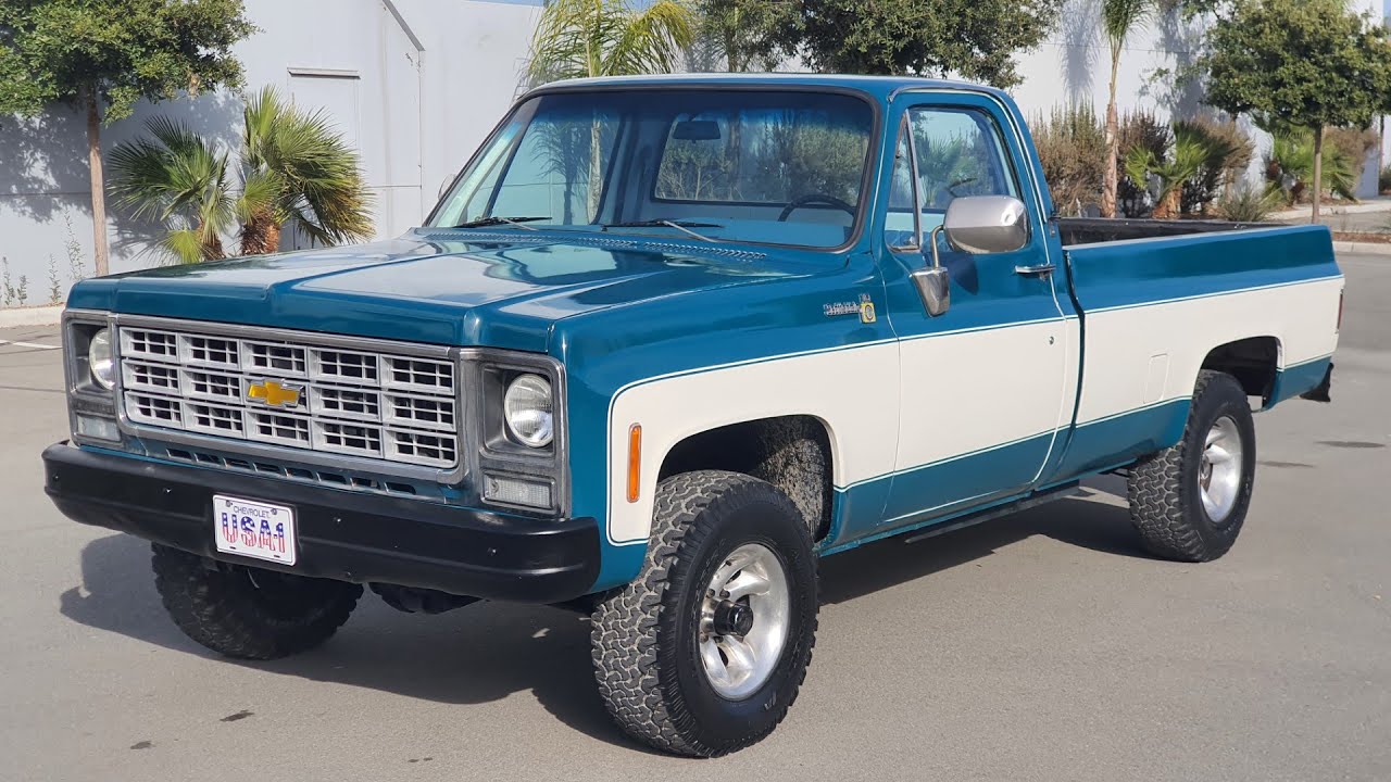 1979 Chevrolet K10 4x4 Grün Weiss