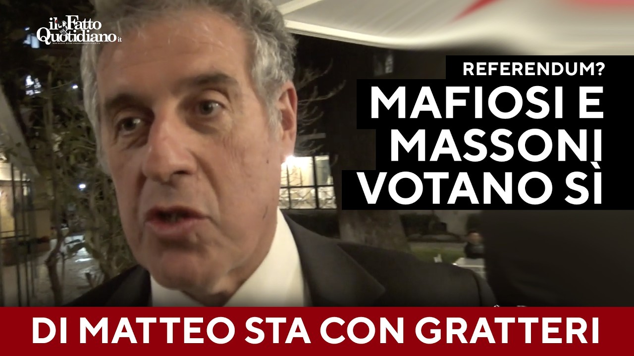Referendum, Di Matteo sta con Gratteri: 