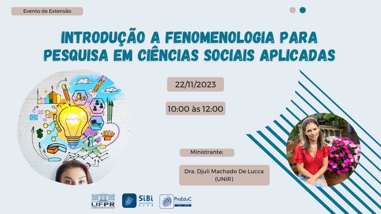 Introdução a Fenomenologia para pesquisa em ciências sociais aplicadas