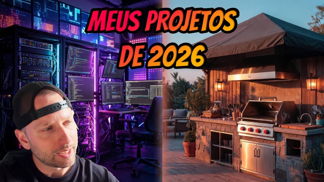 Meu Homelab + Churrasqueira Quase Pronta