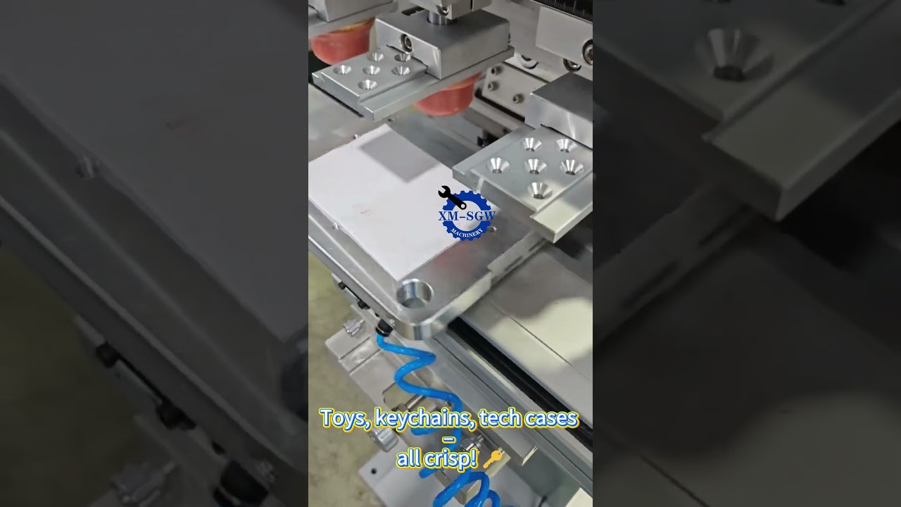 Four-color pad printing machine effect test