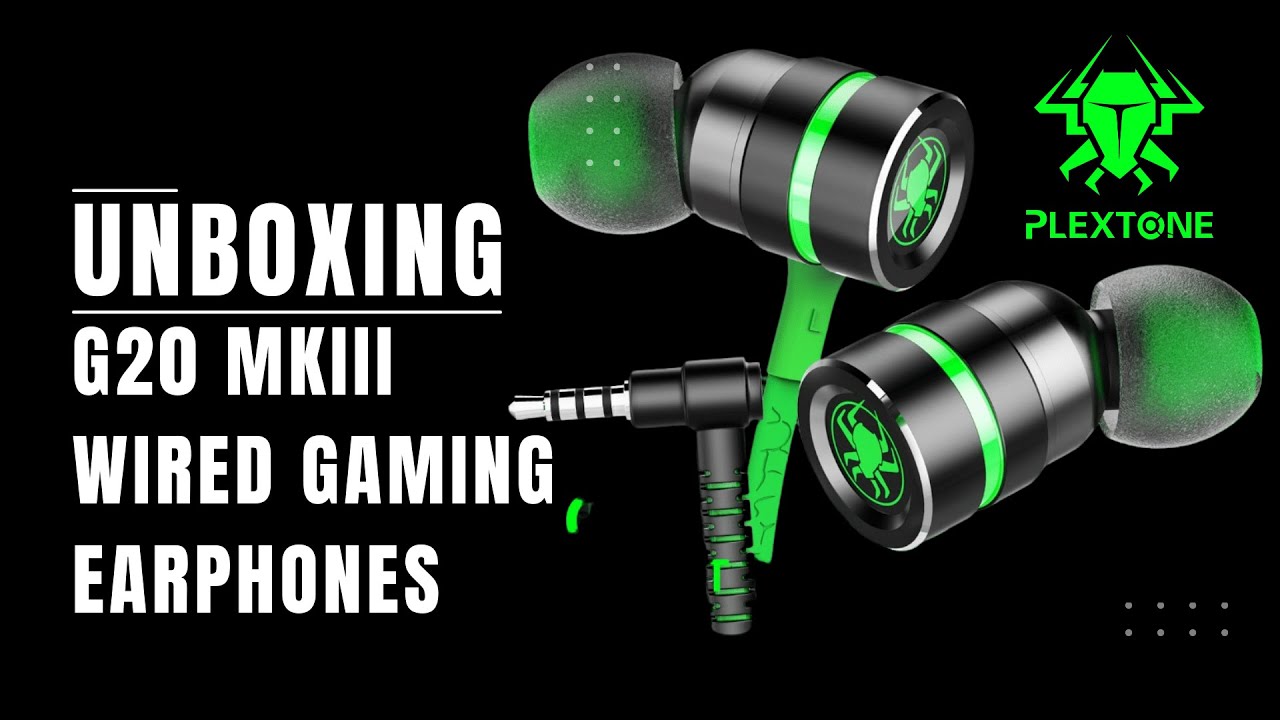 Unboxing Plextone G20 Mark III Wired Gaming Earphones